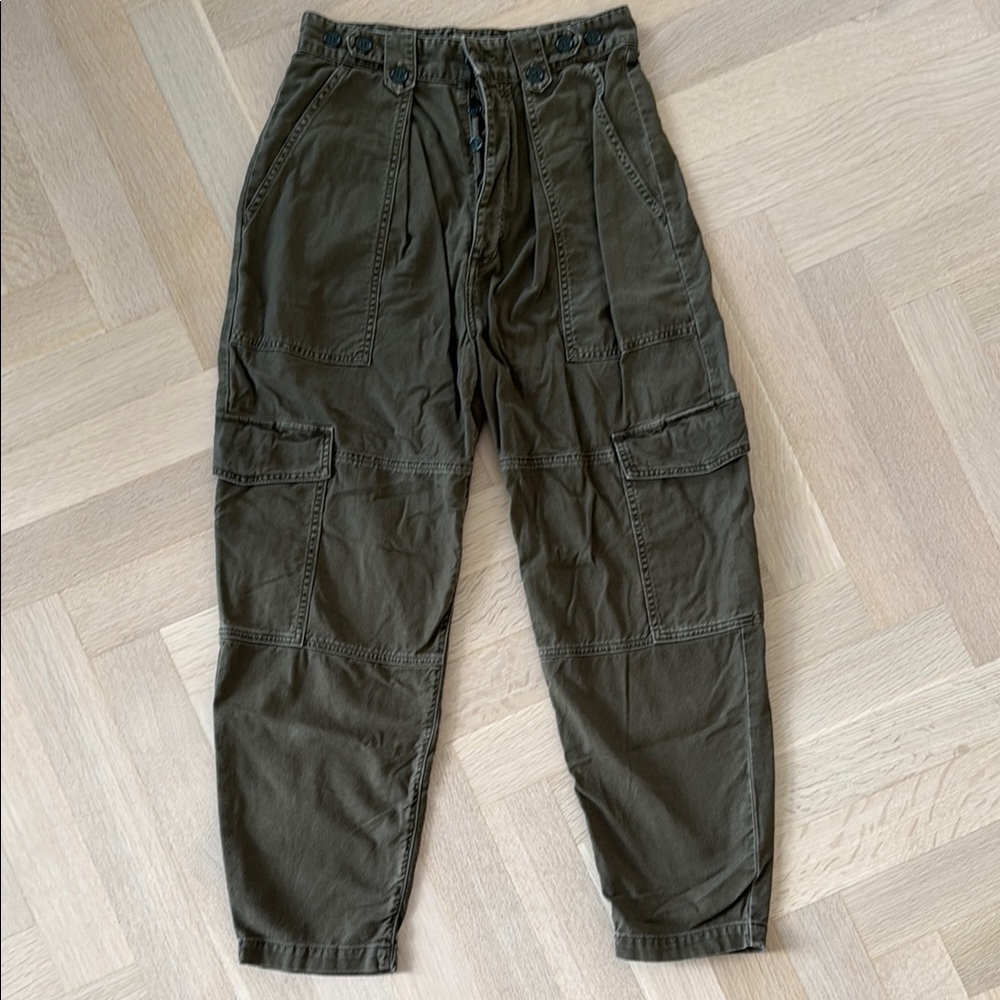 Agolde Green Cargo Pants High-Waisted size 27